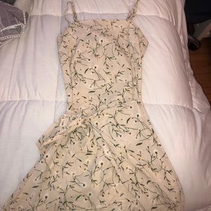 Floral summer tie dress
